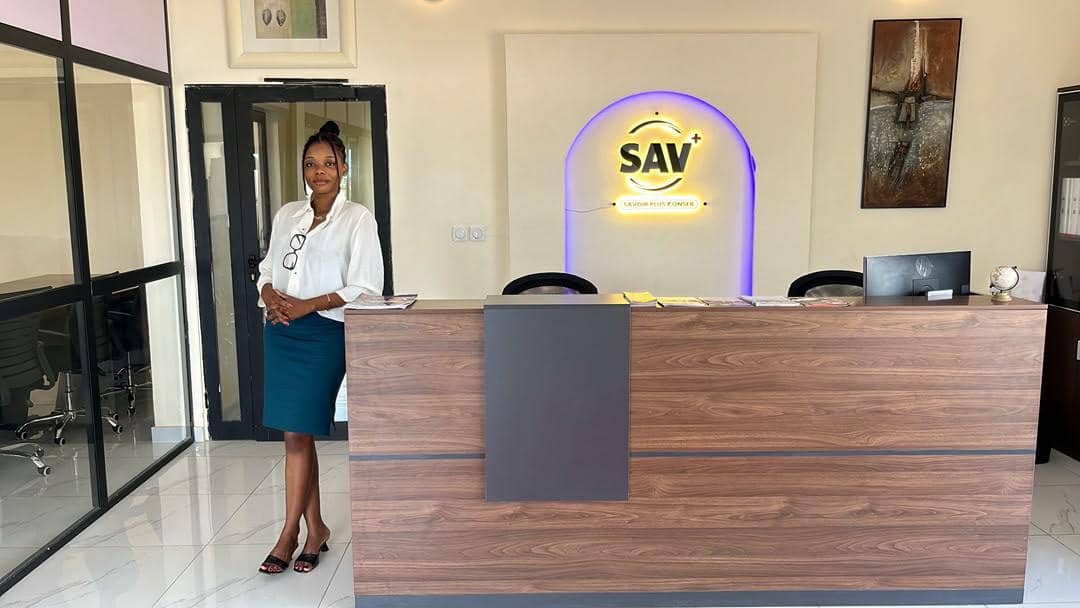 Accueil des locaux de SAVPLUS Conseil à Cotonou